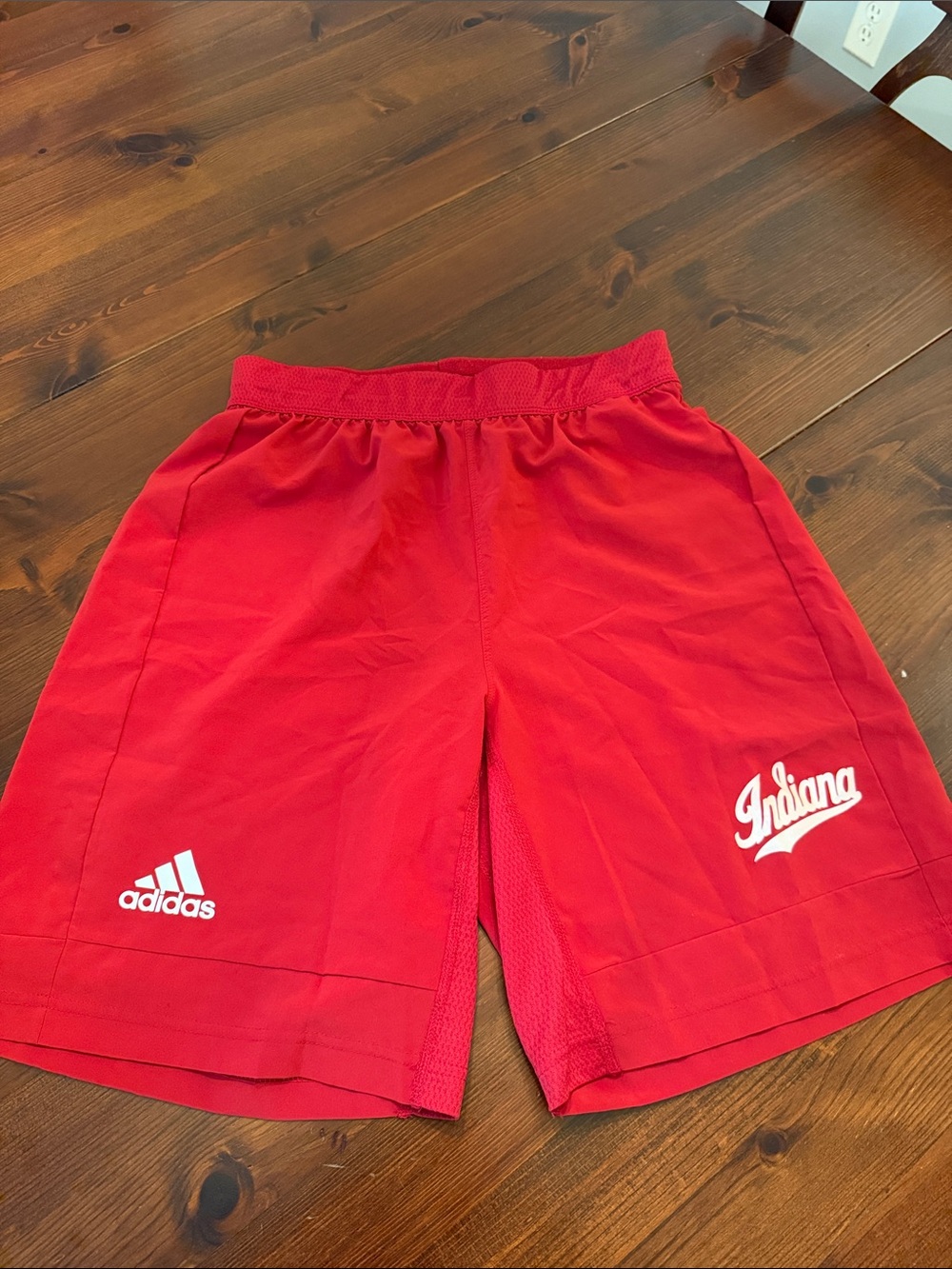 adidas Red Indiana Youth Athletic Shorts
